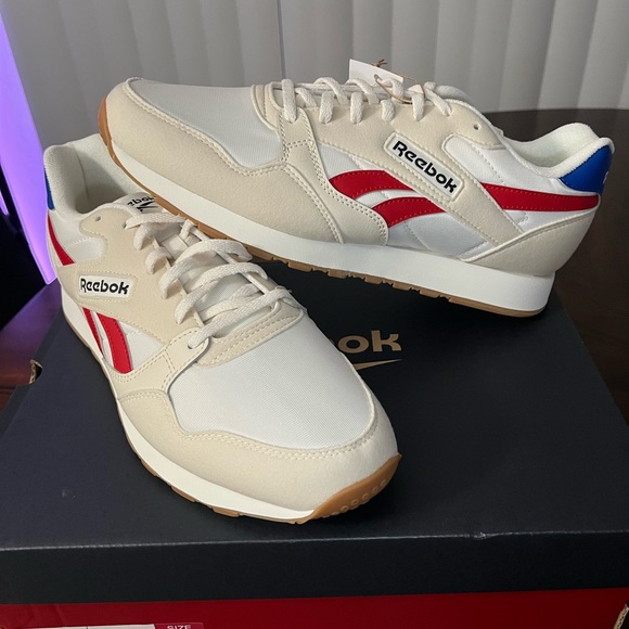 Reebok Ultra Flash Sneakers | Unisex Men’s 10.5 / Women’s 12 | Cream Red Blue - Picture 1 of 7